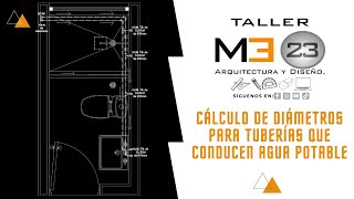 Cálculo de diámetros para tuberías que conducen agua potable [upl. by Gram]