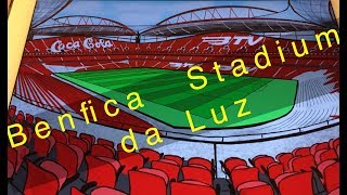 Desenho estádio da Luz Benfica reconquista iPad Pro time procreate JGCoolCartoon [upl. by Persis458]