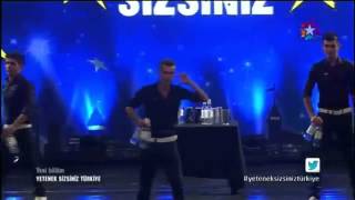 yetenek sizsiniz Türkiye 1TUR barmen show türkflair [upl. by Enelyt95]