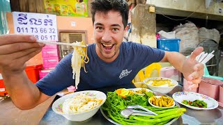 24 Hours of CAMBODIAN STREET FOOD in Phnom Penh KHMER Noodles  BEST Breakfast in Cambodia [upl. by Ahseetal]