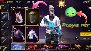 Sakura bundle and poring pet Video Collection Avilable Free fire Returns [upl. by Rdnaskela]