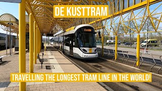 De Kusttram  Travelling The Longest Tram Line In The World [upl. by Dorreg]