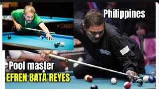 Efren Bata Reyes legend of the pool player Master 9 ball billiard [upl. by Fini146]