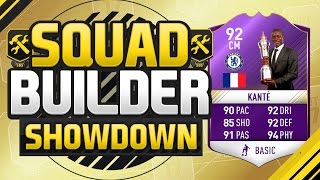 FIFA 17 SQUAD BUILDER SHOWDOWN PLAYER OF THE YEAR KANTE POTY Ngolo Kante Squad Duel [upl. by Ardena328]