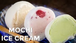 How to Make Mochi Ice Cream Recipe もちアイスクリームの作り方（レシピ） [upl. by Ynnol]