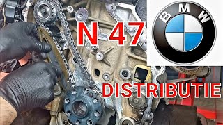 SCHIMB KIT DISTRIBUTIE ORIGINALN47  BMW X3 E 83 SI F25BMW 320 D E90 20 D  520 D E60 SI F10F11 [upl. by Adaner]