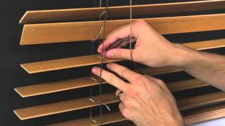 How to Restring a Standard Operating Horizontal Wood Blind [upl. by Aneeg]