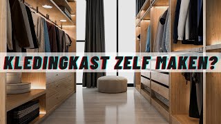 KLEDINGKAST ZELF MAKEN In 7 Stappen Zelf Een Kledingkast Maken MDFSTEIGERHOUTMEUBELPANELEN [upl. by Rosa]