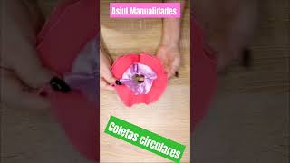 cómo hacer coleteros scrunchies circulares tutorial shortvideo diy shorts diydecostura [upl. by Etteniuqna105]