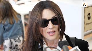 Monica Bellucci in visita alla nuova Biblioteca [upl. by Dat]