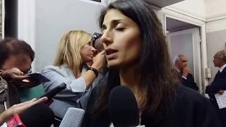 QL  Maltempo Virginia Raggi quotEvento eccezionale rifare la rete fognariaquot [upl. by Trini]