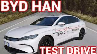 BYD HAN test drive  lauto elettrica cinese che sfida Tesla con prestazioni e tecnologia al top [upl. by Trovillion]