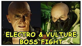 SpiderMan PS4 Vulture amp Electro Boss Fight [upl. by Ailuig]