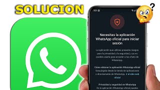 COMO Solucionar el ERROR de WHATSAPP PLUS 2024 ✅ Bien Explicado [upl. by Concha]