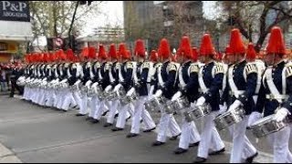 Marcha de los Penachos Rojos  Escuela Militar  Las Condes  Chile [upl. by Pamela]