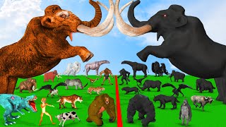 Prehistoric Mammals VS Shadow Itself Mammals Size Comparison Mammoth Dinosaur Animal Epic Battle [upl. by Ayokahs152]