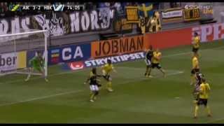 Kennedy Igboananike Fantastic Goal  AIK  Halmstad BK 33  20130428 [upl. by Cthrine]