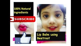 How to make Lip balm using beetroot [upl. by Nita]