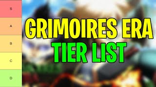 New Grimoires Era Tier List 2024  All Grimoires Ranked From Best To Worst [upl. by Mickie]