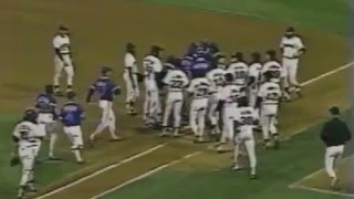 CUBS amp GIANTS skirmish at 1989 playoffs in San Francisco [upl. by Ahsinot]