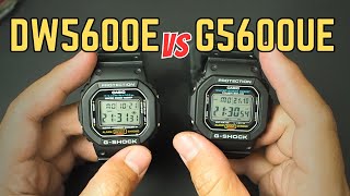 Casio GShock DW5600 VS G5600 DW5600E vs G5600UE Budget Square Comparison w Tough Solar [upl. by Elva]