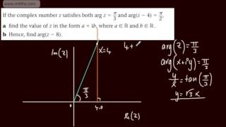 Further Pure 2 FP2 Complex Number Loci 8 More Arg Problems Edexcel Maths [upl. by Ward]