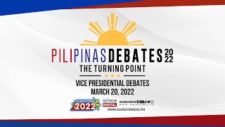 The Comelec PiliPinas Vice Presidential Debates 2022 The Turning Point  LIVESTREAM [upl. by Nally]