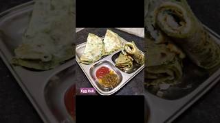 Egg Roll Recipe  Anda Paratha Recipe  Palak Paratha  Hariyali Egg Roll Recipe  Breakfast Recipe [upl. by Nila62]