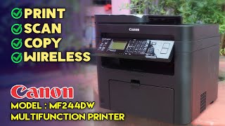 How to scan and print legal size paper on canon mf244dw [upl. by Yslehc404]