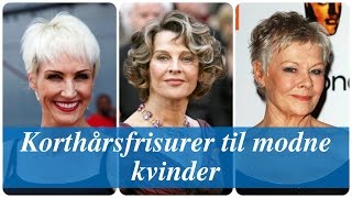 Korthårsfrisurer til modne kvinder [upl. by Telimay]