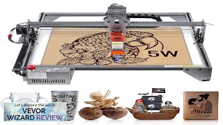 VEVOR Laser Engraver 5W Output Laser Engraving Machine 161quot x 157quot Large Review [upl. by Cyler]