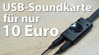 Die BESTE USBSoundkarte für 10 Euro  Von CSL  Rauschfrei und mit viel Power [upl. by Inahs584]