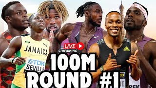 100m Men’s HEATS LIVE Paris Olympics 2024 Watch Party [upl. by Yseulte]