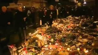 Panicked crowd after firecrackers in central Paris [upl. by Kelci645]