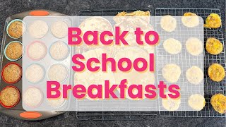 4 EASY Breakfast Recipes for Back to School ✏️ Protein Whole Grain Make Ahead Breakfasts [upl. by Luella]