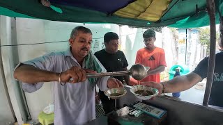 Ludhiana street food Pandit ji ke oil free kulche chole [upl. by Knarf218]