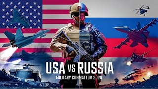 usa vs Russia military power comparison 2024 USA vs Russia military power [upl. by Suoirtemed965]