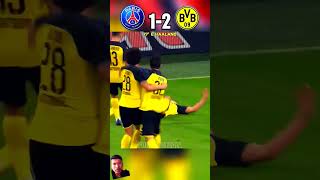 Psg vs Borussia dortmand 😵 football neymar sorth [upl. by Learsi]