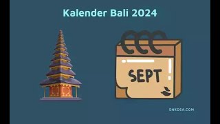 Kalender Bali September 2024 PDF Lengkap [upl. by Miah]