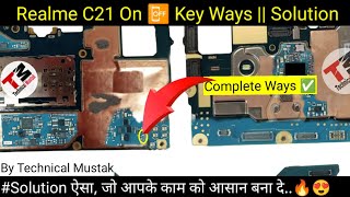 Realme C21 Power Key Ways  On off Problem  onoffkey technicalmustak c21 [upl. by Nnairret275]