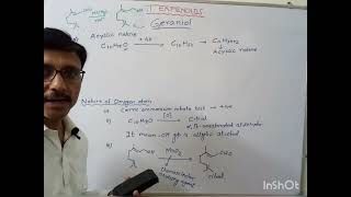 Terpenoids Geraniol Structure strategy for its synthesis isomerism and its application [upl. by Pauli]