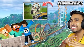 WE MAKE ROLLER  COASTER 🎢😱 LIKE TECHNO GAMERZ IN SURVIVAL  PART 1 MINECRAFT GAMEPLAY 11 [upl. by Yral]