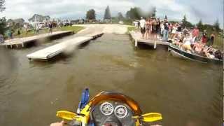 Crossing Winnipeg River on Sled Rev 600 [upl. by Pierpont]