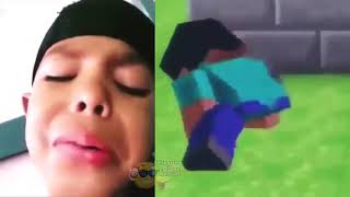 Niño cantando la cancion y Steve de Minecraft bailando [upl. by Adnalram]