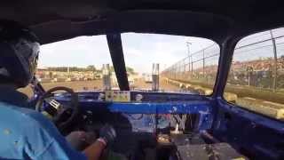 DRIVER GETS LUCKY WHEN TRANSMISSION EXPLODES IN TRUCK AT KENOSHA COUNTY FAIR DEMO 81714 [upl. by Siseneg888]