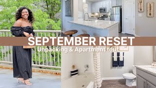 September Reset Routine New Apartment unpacking amp cleaning [upl. by Koal836]