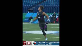 Minkah Fitzpatrick’s Combine Highlights  NFLCombine on NFLN [upl. by Nivan]