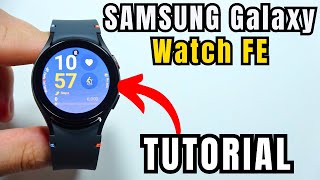 SAMSUNG Galaxy Watch FE How to Enable Fall Detection [upl. by Seys]