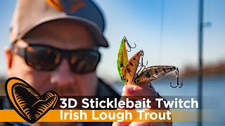 Savage Gear 3D Sticklebait Twitch Irish Lough Trout  Simon Gibson [upl. by Shanley]