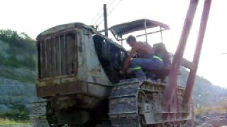 Трубоукладчик ТО1224В на Т100МЗ Pipelayer on the chassis of tractor T100MZ [upl. by Oribel]